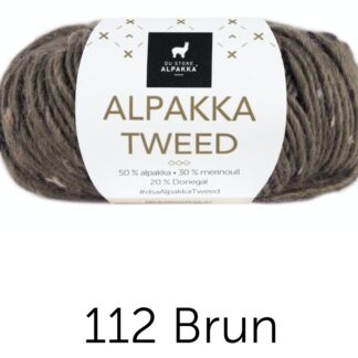 Alpacka tweed brun