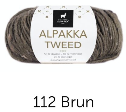 Alpacka tweed brun