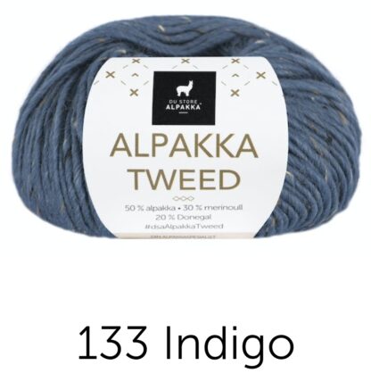 Alpacka tweed indigo