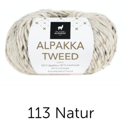 Alpacka tweed natur
