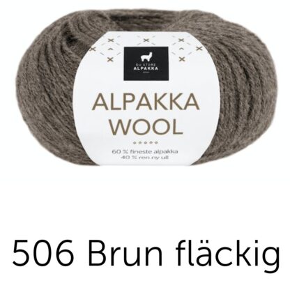 Alpakka wool brun melerad