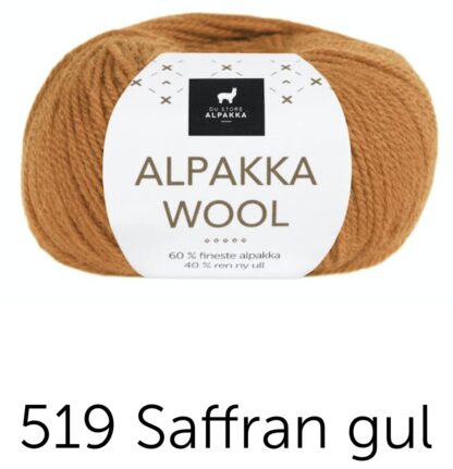 Alpakka wool saffran