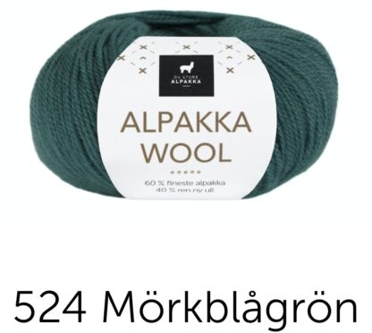 Alpakka wool mörkt blågrön