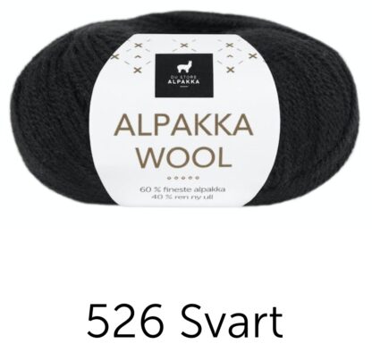 Alpakka wool svart