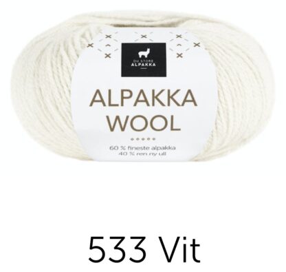 Alpakka wool vit