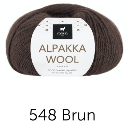 Alpakka wool brun