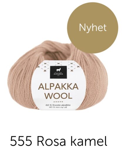 Alpakka wool rosa kamel