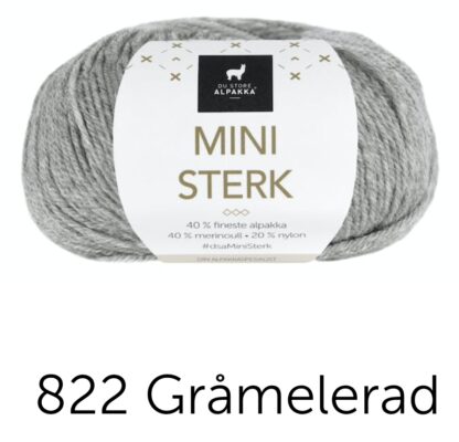 Mini sterk grå melerad