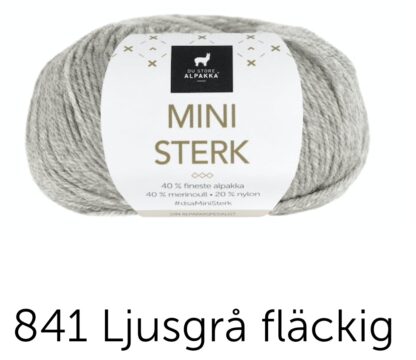 Mini sterk ljusgrå melerad