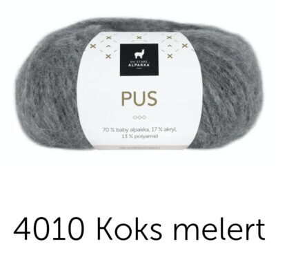 Pus koksgrå melerad