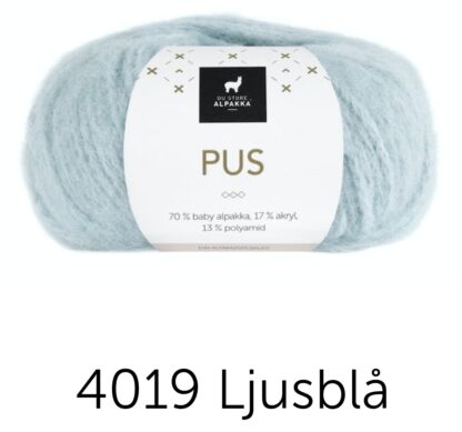 Pus ljusblå