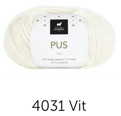 Pus vit (blekt)