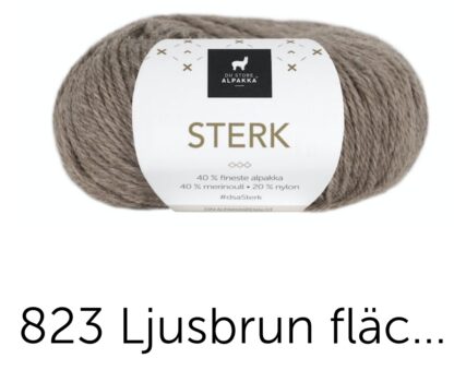Sterk ljusbrun melerad