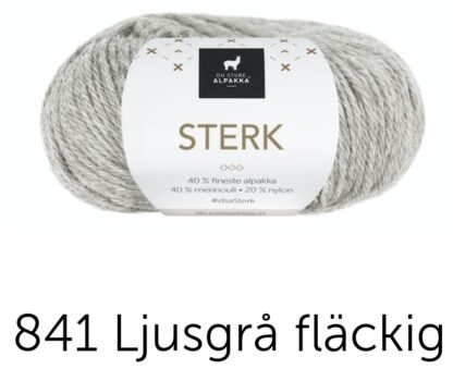 Sterk ljusgrå melerad