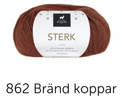 Sterk bränd koppar