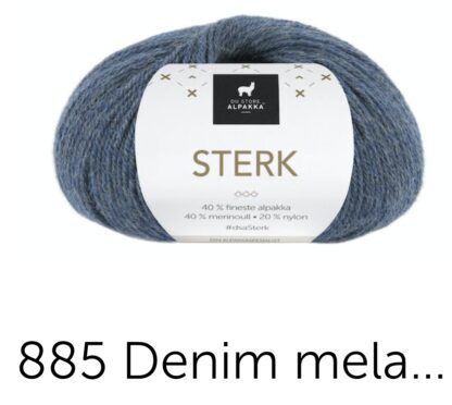 Sterk denim melerad