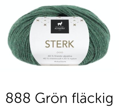 Sterk grön melerad