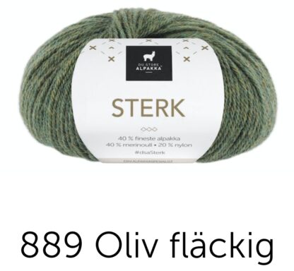 Sterk oliv melerad