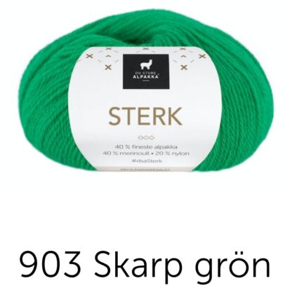 Sterk klargrön