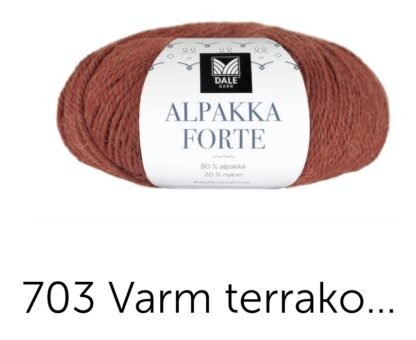 Alpakka forte terrakotta melerad