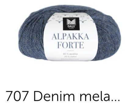 Alpakka forte denim melerad