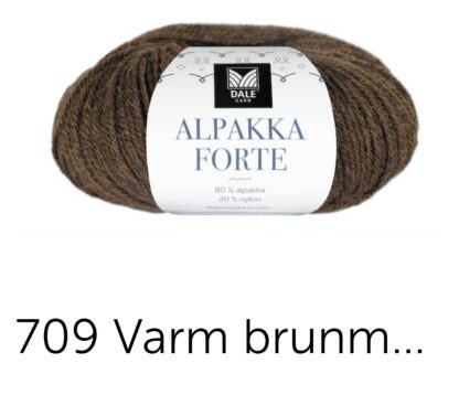 Alpakka forte brun melerad