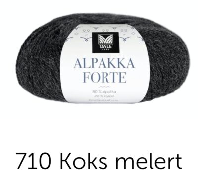 Alpakka forte koksgrå melerad