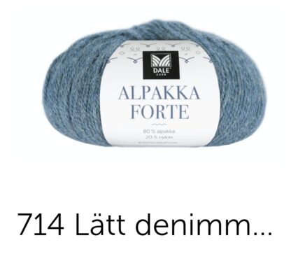 Alpakka forte ljus denim melerad