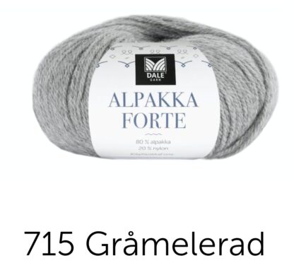 Alpakka forte grå melerad
