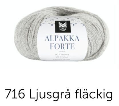 Alpakka forte ljusgrå melerad