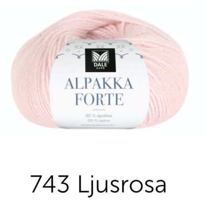 Alpakka forte ljusrosa