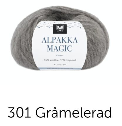 Alpakka magic grå melerad