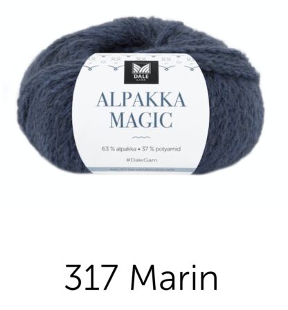 Alpakka magic marinblå