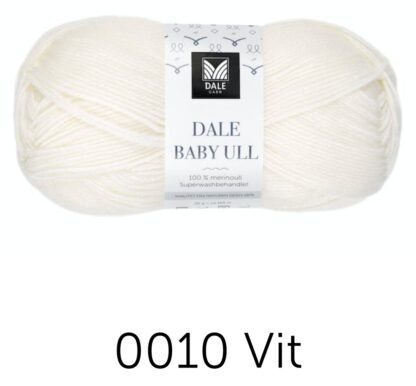 Babyull vit blekt