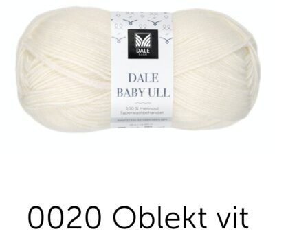 Babyull vit oblekt