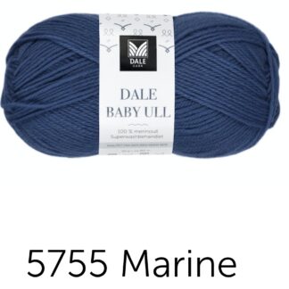 Babyull marinblå