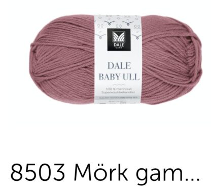 Babyull mörk gammelrosa