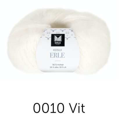 Kidsilk erle vit (blekt)