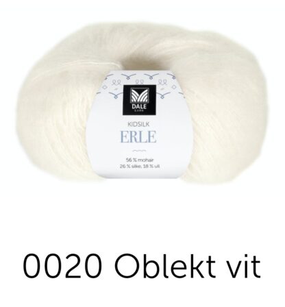 Kidsilk erle vit (oblekt)