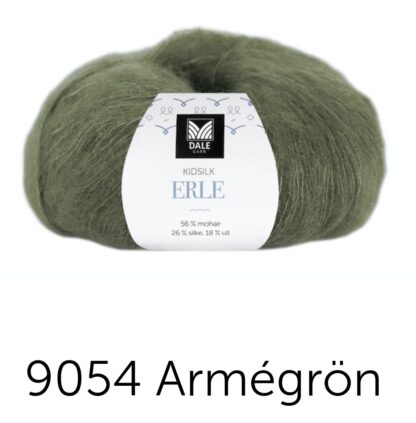 Kidsilk erle armégrön