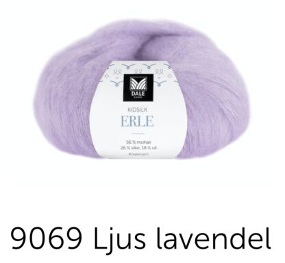 Kidsilk erle ljus lavendel