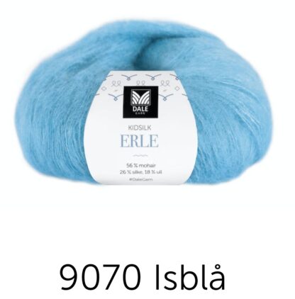 Kidsilk erle isblå