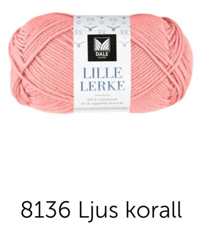 Lille lerke ljus korall