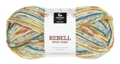 Rebell orange/ljus turkos