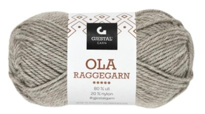 Ola raggegarn grå melerad