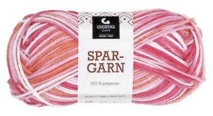 Spargarn multifärgad rosa/röd/vit