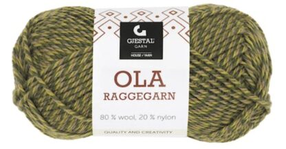 Ola raggegarn grön mouline