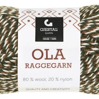 Ola raggegarn brun/grön/vit
