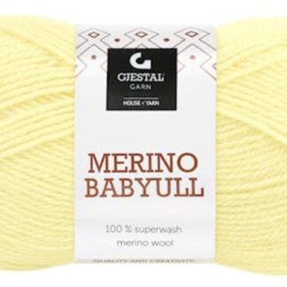 Merino babyull ljusgul