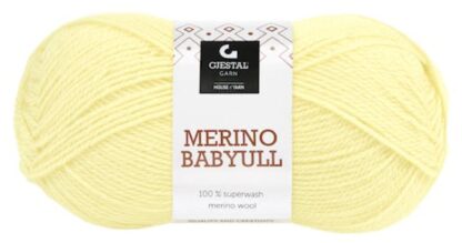 Merino babyull ljusgul
